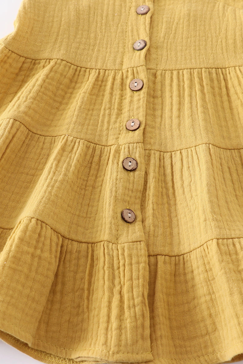 Mustard Linen Dress