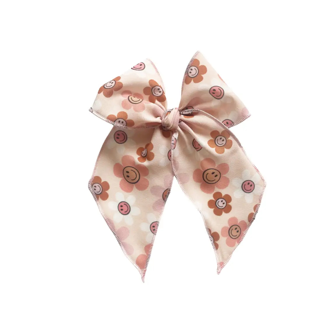 Smiley Daisy Bow