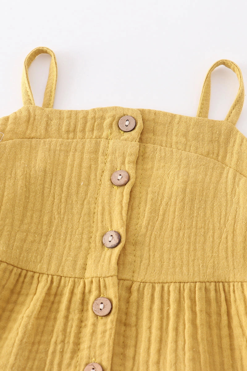 Mustard Linen Dress