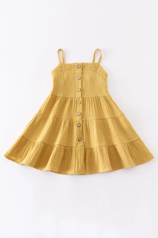 Mustard Linen Dress