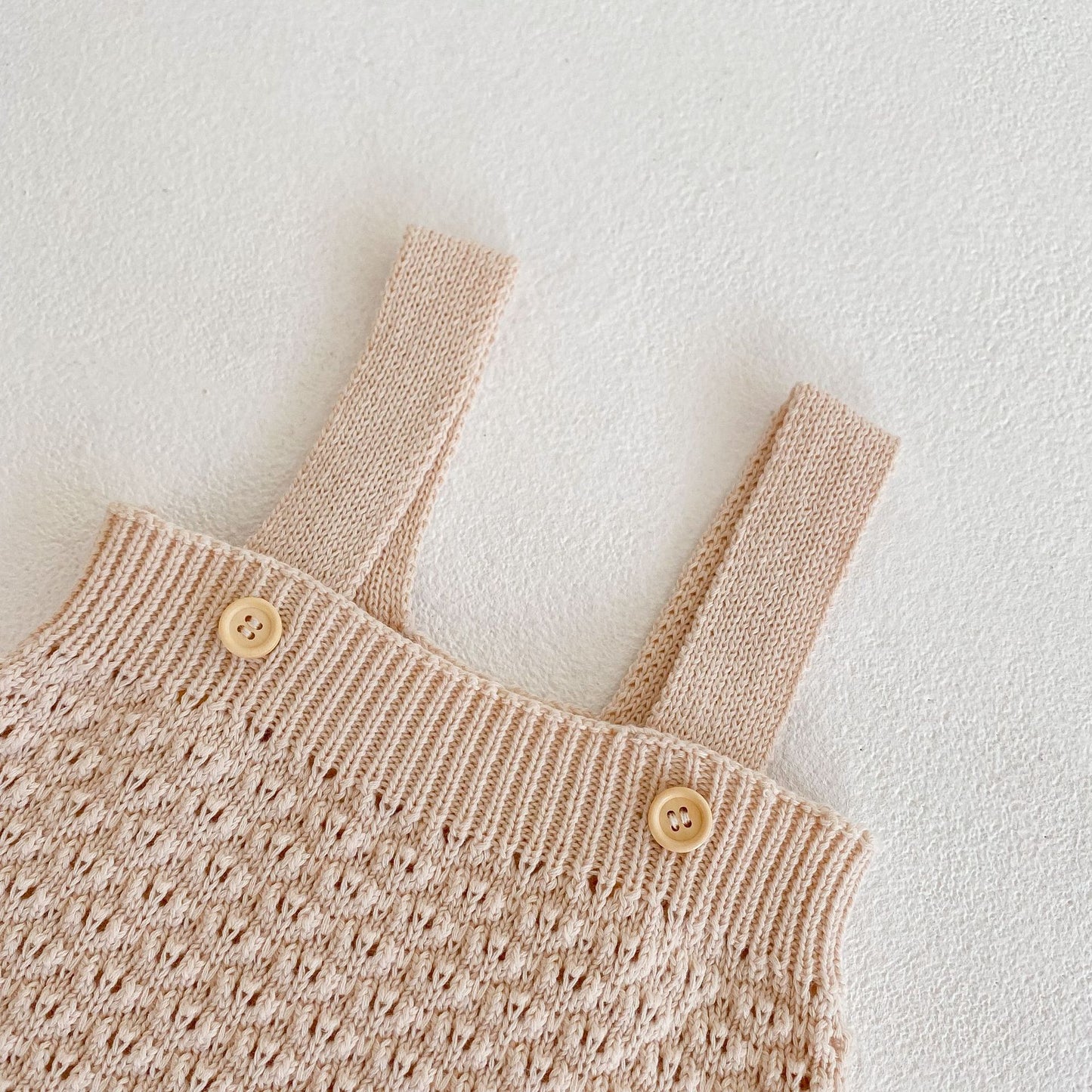 Dayleef Crochet Baby Overalls-Natural Charm